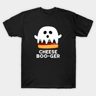 Cheese Boo-ger Cute Halloween Ghost Cheeseburger Pun T-Shirt